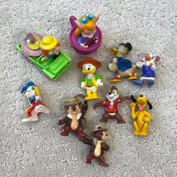 Vintage Toy Bundle Lot Disney 1980s 1990s Miniature Action Figure Collectibles - Picture 1 of 4